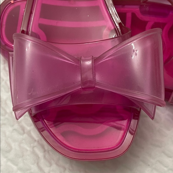 Kate Spade Pink Bow Jelly Sandals - Picture 5 of 7